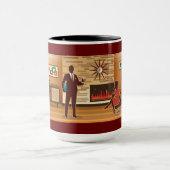 Mug Mi-Siècle Moderne Maison Salon Scène (Centre)