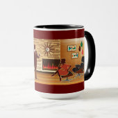Mug Mi-Siècle Moderne Maison Salon Scène (Devant droit)