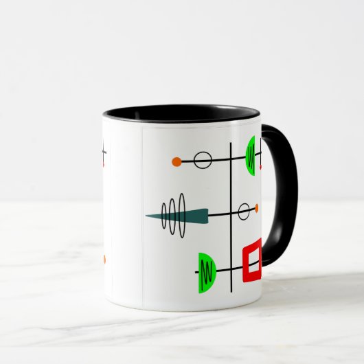 Mug Mi-siècle moderne mobile (Devant droit)