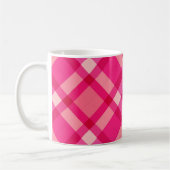 Mug Mi-siècle moderne Plaid, Fuchsia rose et vin (Gauche)