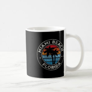 Mug Miami Beach Floride Fl Vintage Graphisme Retro les