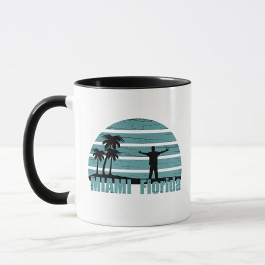 Mug Miami Beach Floride vintage (Gauche)