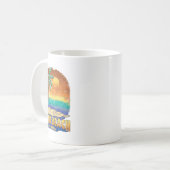 Mug Miami Beach Floride Vintage Souvenir dénudé (Devant gauche)