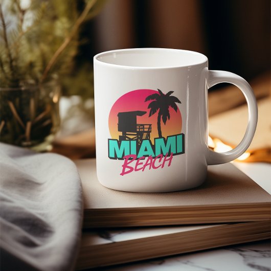 Mug Miami Beach Travel Vintage