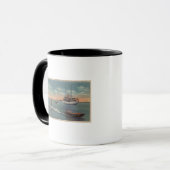 Mug Miami, FL - Ski nautique, Bateau en bois (Devant gauche)