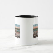 Mug Miami, FL - Vue sur le parc Hialeah avec le cheval (Centre)