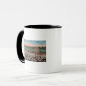 Mug Miami, FL - Vue sur le parc Hialeah avec le cheval (Devant gauche)