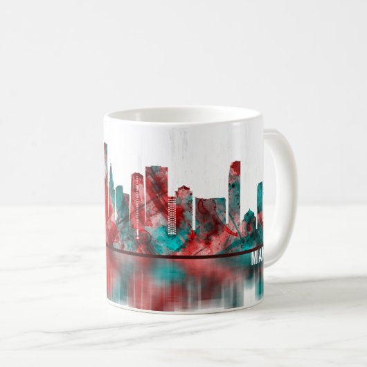 Mug Miami Florida Skyline (Devant droit)