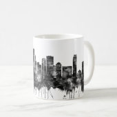 Mug Miami Floride Skyline BW (Devant droit)