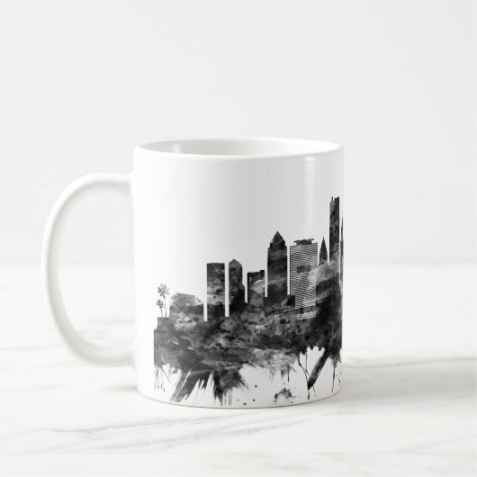 Mug Miami Floride Skyline BW (Gauche)