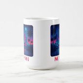 Mug Miami Moonrise - Neon Skyline Graphic Tee (Centre)