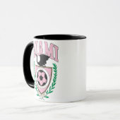 Mug Miami Soccer de style universitaire (Devant gauche)