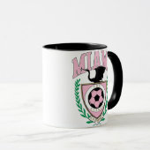 Mug Miami Soccer de style universitaire (Devant droit)