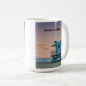Mug Miami South Beach Floride Sauveteur Océan (Devant droit)