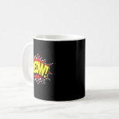 Mug Miau de chat drôle ! verbe mot d'action style de b (Devant gauche)