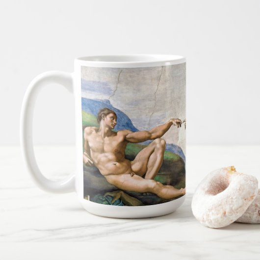 Mug Michelangelo Création d'Adam Beaux-Arts (Avec donut)