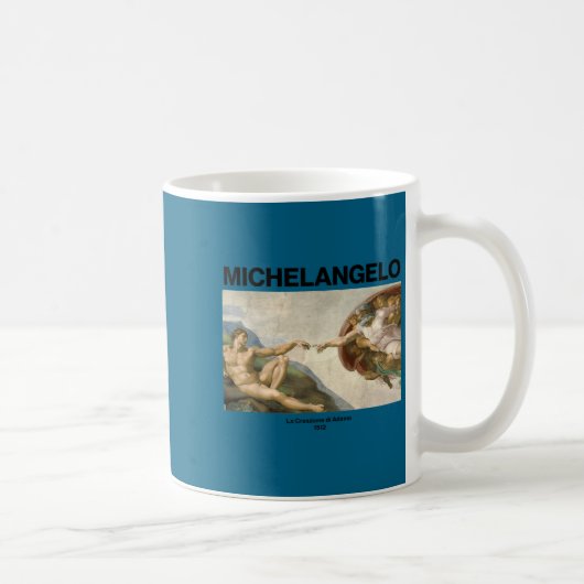 Mug Michelangelo - The Creation Of Adam _ Famous Paint (Droite)