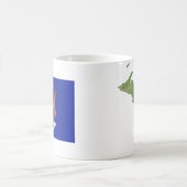 Mug Michigan Drapeau + Masse Carte (Centre)