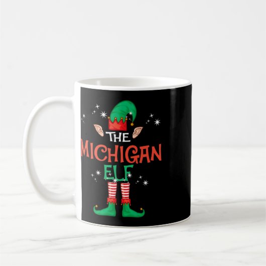 Mug Michigan Elf Matching Family Group Christmas F (Gauche)