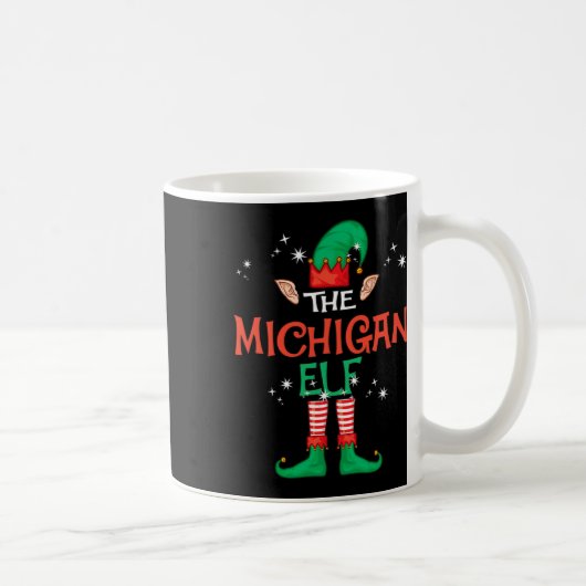 Mug Michigan Elf Matching Family Group Christmas F (Droite)