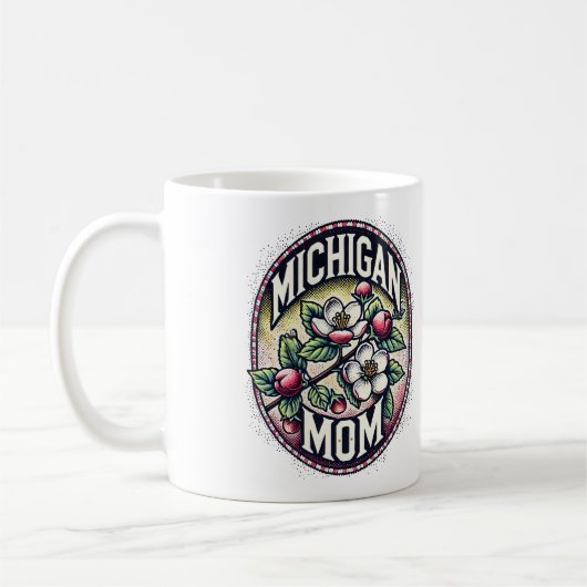 Mug Michigan Mom Cherry Blossom Tree State Flower (Gauche)