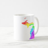 Mug michigan pride : arc-en-ciel (Devant droit)