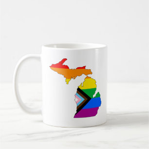 Mug Michigan State Pride LGBTQ Progress Pride