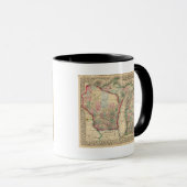 Mug Michigan, Wisconsin Map par Mitchell (Devant droit)