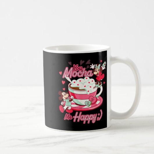 Mug Mickey & Minnie Saint-Valentin Vous Me Mozzare (Droite)