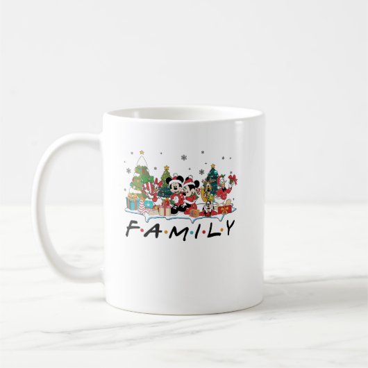 Mug mickey familial et ami noël (Gauche)