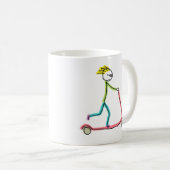 Mug Micro Scooter Stickman (Devant droit)