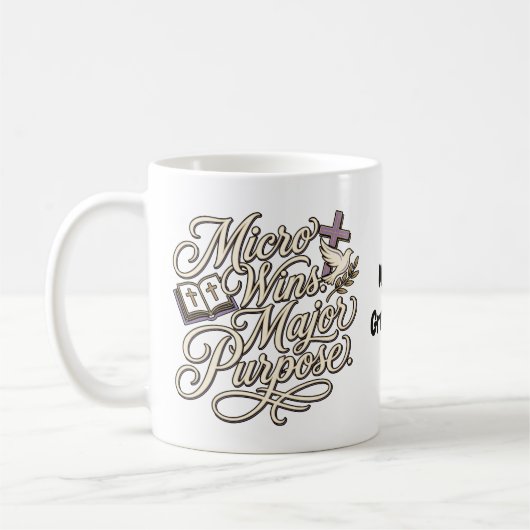 Mug Micro Wins Major Purpose Inspiration de Foi (Gauche)