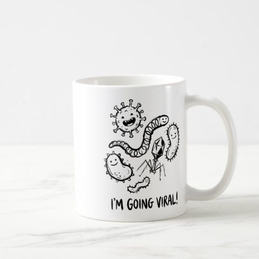 Mug Microbe Mignon Bactérie Virus Biologie Prof Humour (Droite)