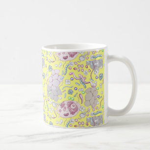 Mug Microbiologie en jaune
