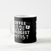 Mug Microbiologie Le Café Me Donne Des Pouvoirs Microb (Devant gauche)