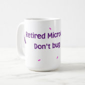 Mug Microbiologiste à la retraite (Devant gauche)