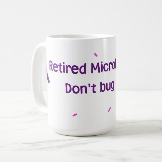 Mug Microbiologiste à la retraite (Devant gauche)