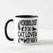 Mug Microbiologiste aime les chats (Gauche)