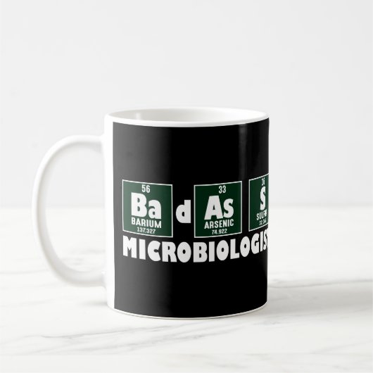 Mug Microbiologiste drôle de Badass (Gauche)