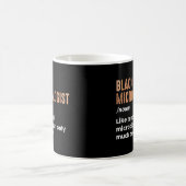 Mug Microbiologiste Noir Définition Drôle de Microbiol (Centre)