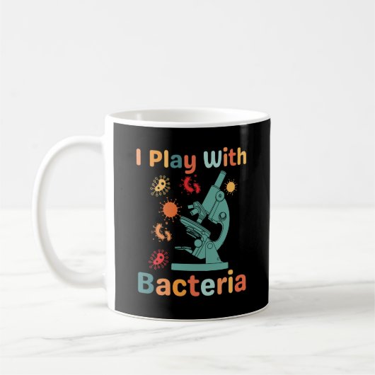 Mug Microbiologiste vintage Je Joue Avec Les Bactéries (Gauche)