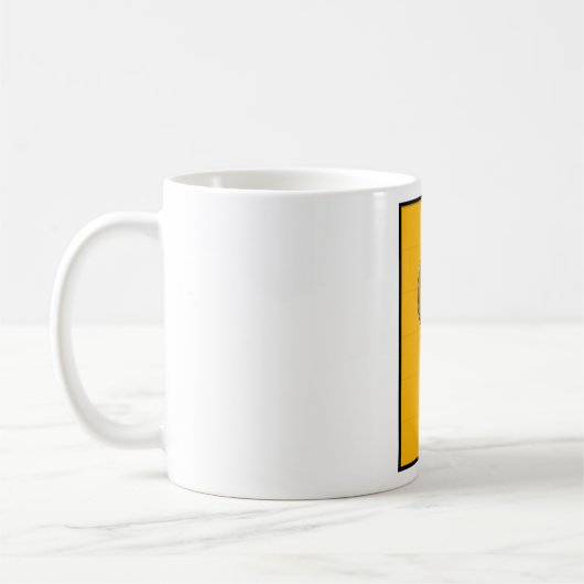 Mug Microphone Rétro sur Jaune Gras (Gauche)