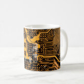 Mug Microschéma texture illustration puce, micro, back (Devant droit)