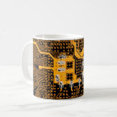 Mug Microschéma texture illustration puce, micro, back (Devant gauche)