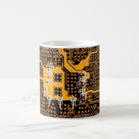 Mug Microschéma texture illustration puce, micro, back (Centre)