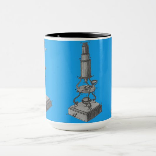Mug Microscope du XVIIIe siècle Antique Science INSTRU (Centre)