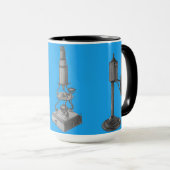 Mug Microscope du XVIIIe siècle Antique Science INSTRU (Devant droit)