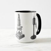Mug Microscope du XVIIIe siècle Antique Science INSTRU (Devant droit)