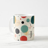 Mug Mid century colorful geometric pattern (Devant gauche)