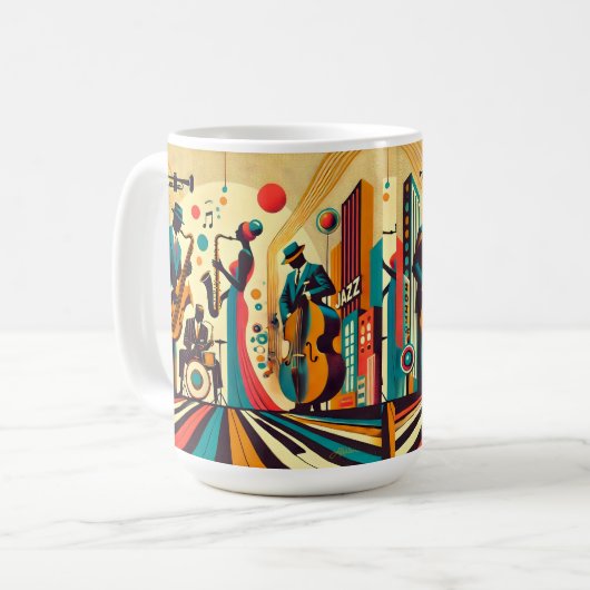 Mug Mid Century Jazz Age Quartet (Devant gauche)